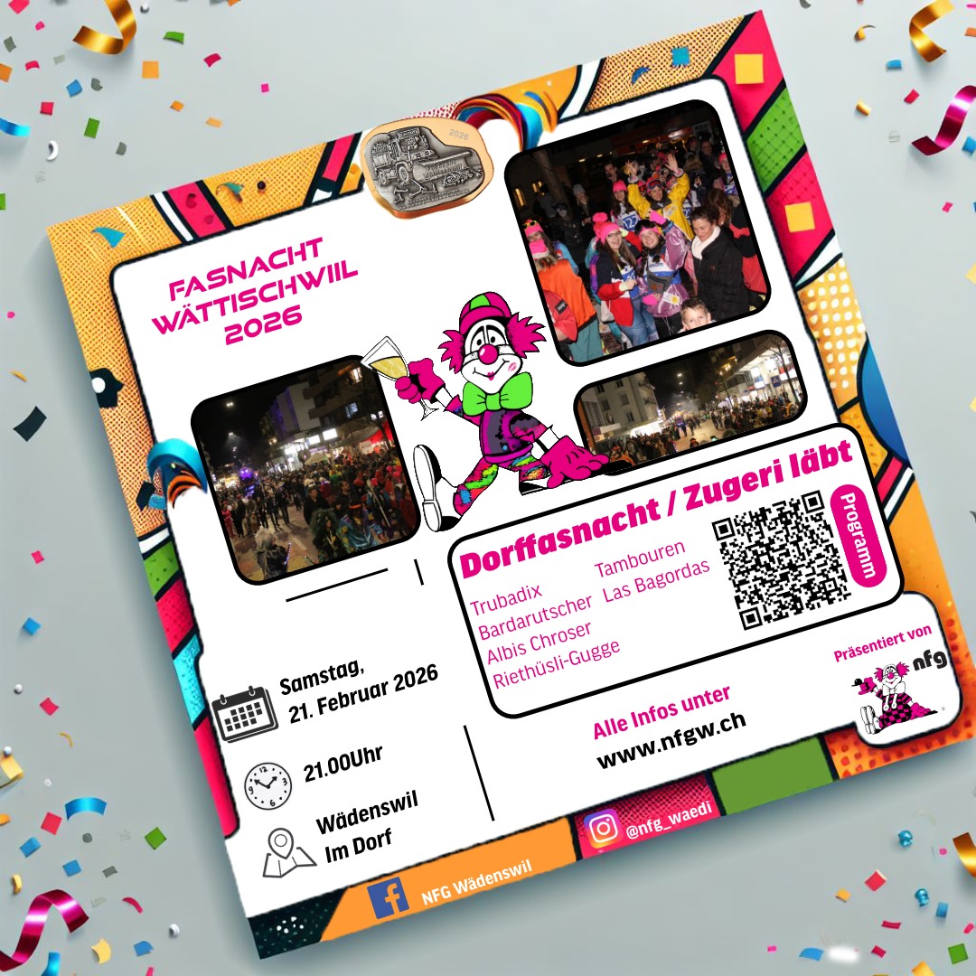 Flyer Dorffasnacht Zugeri läbt